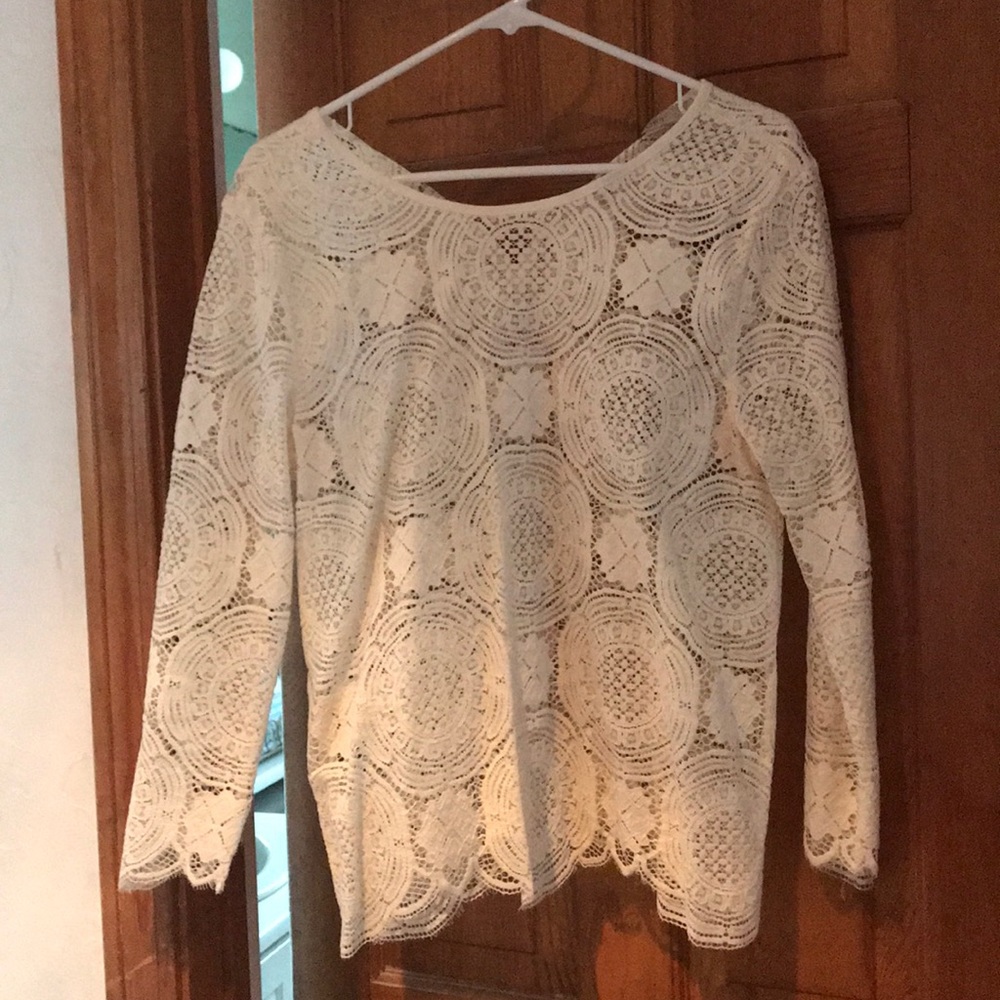 White lace blouse